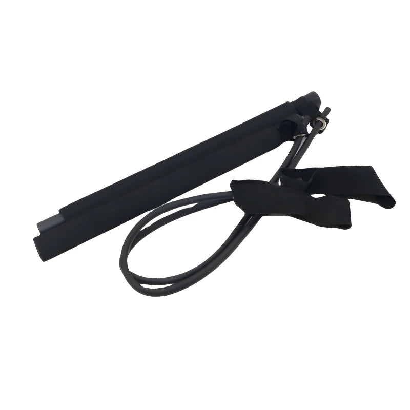 Pilates Stick - Adjustable Fitness Bar for Home Workout, Yoga, Stretching & Toning - Portable Exercise Rod with Elastic Bands