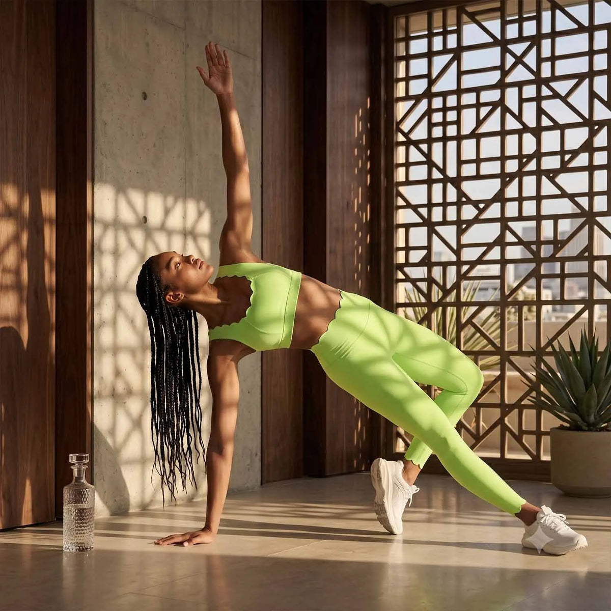 Cross Back Yoga Leggings Set