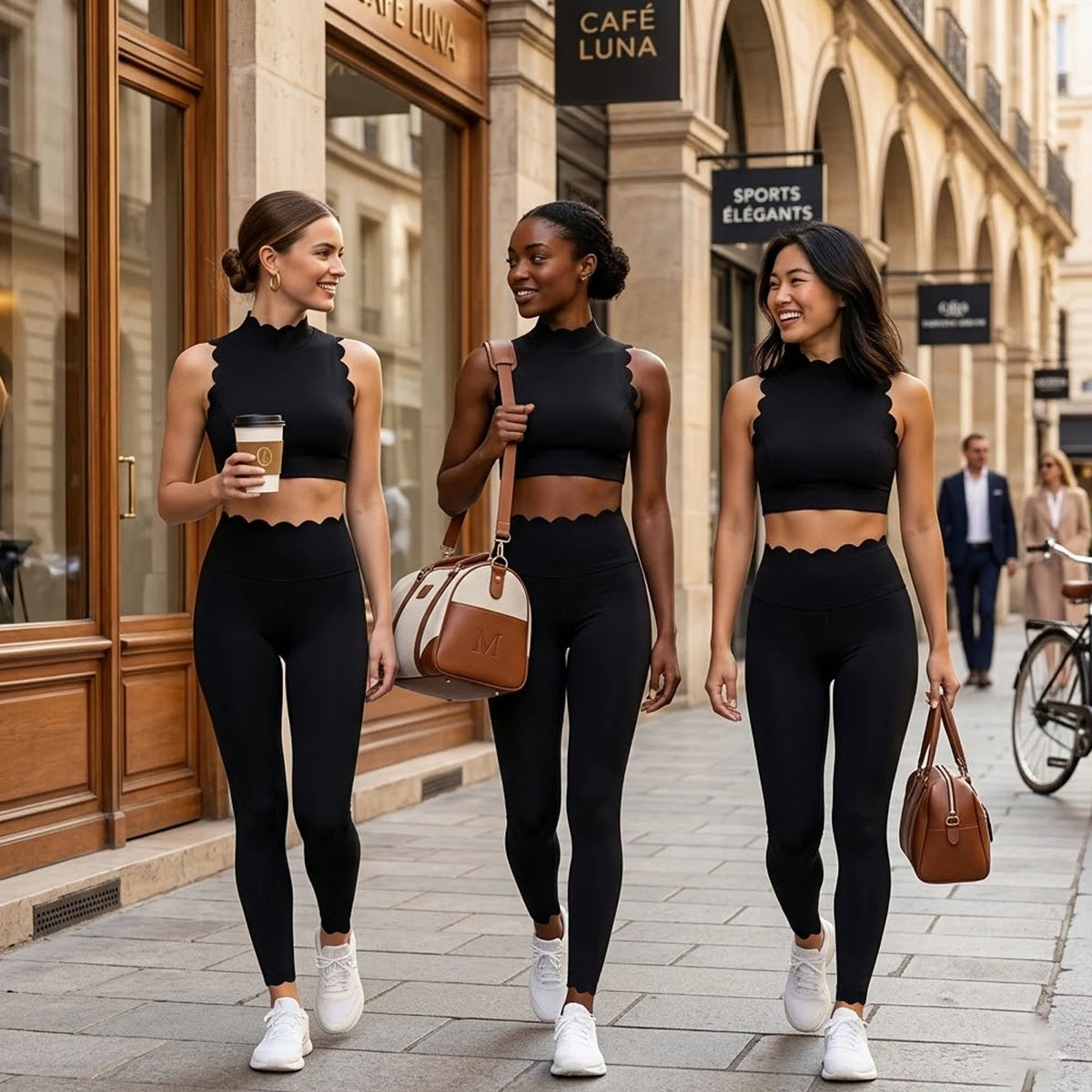 High Waist Yoga Leggings Set