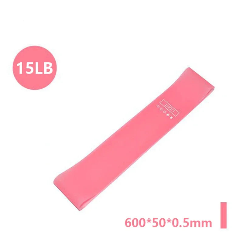 Portable Rubber Resistance Bands Elastic Workout Equipment For Yoga Gym Pilates Crossfit Women Strength Training