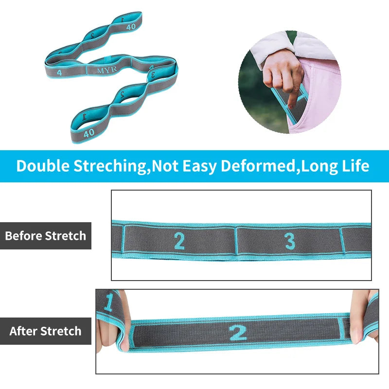 Looped Yoga Stretching Strap