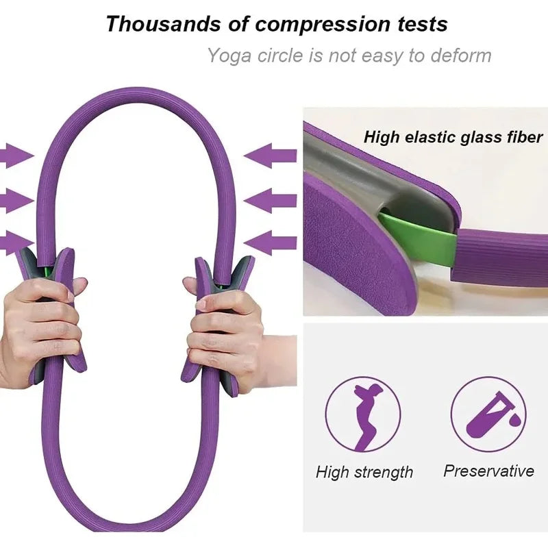 1Pc Non Slip Yoga Pilates Resistance Ring Fitness Shaping Tool For Pelvic Floor Muscle Training Home Yoga Workout Equipment