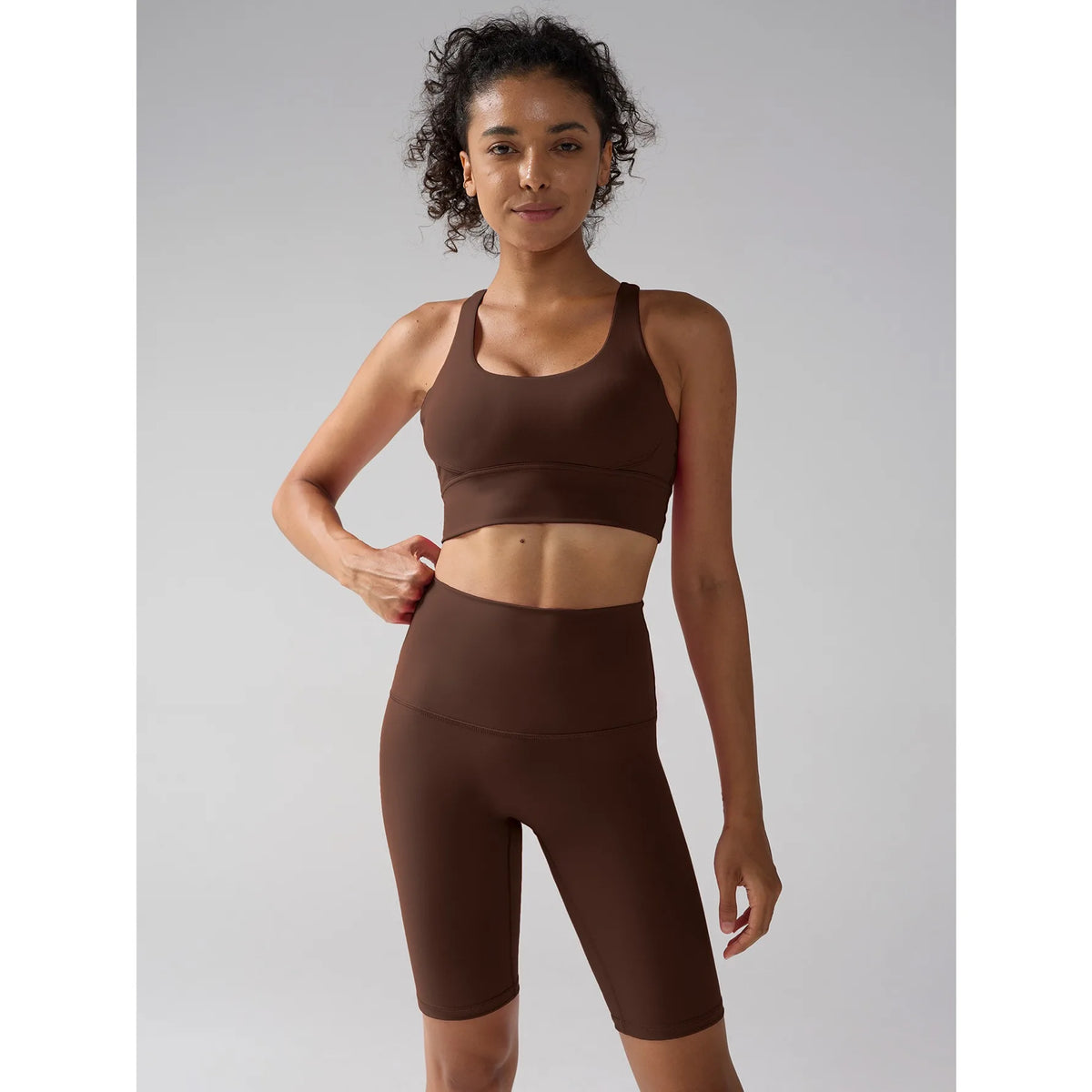 Two Piece Yoga Shorts Set