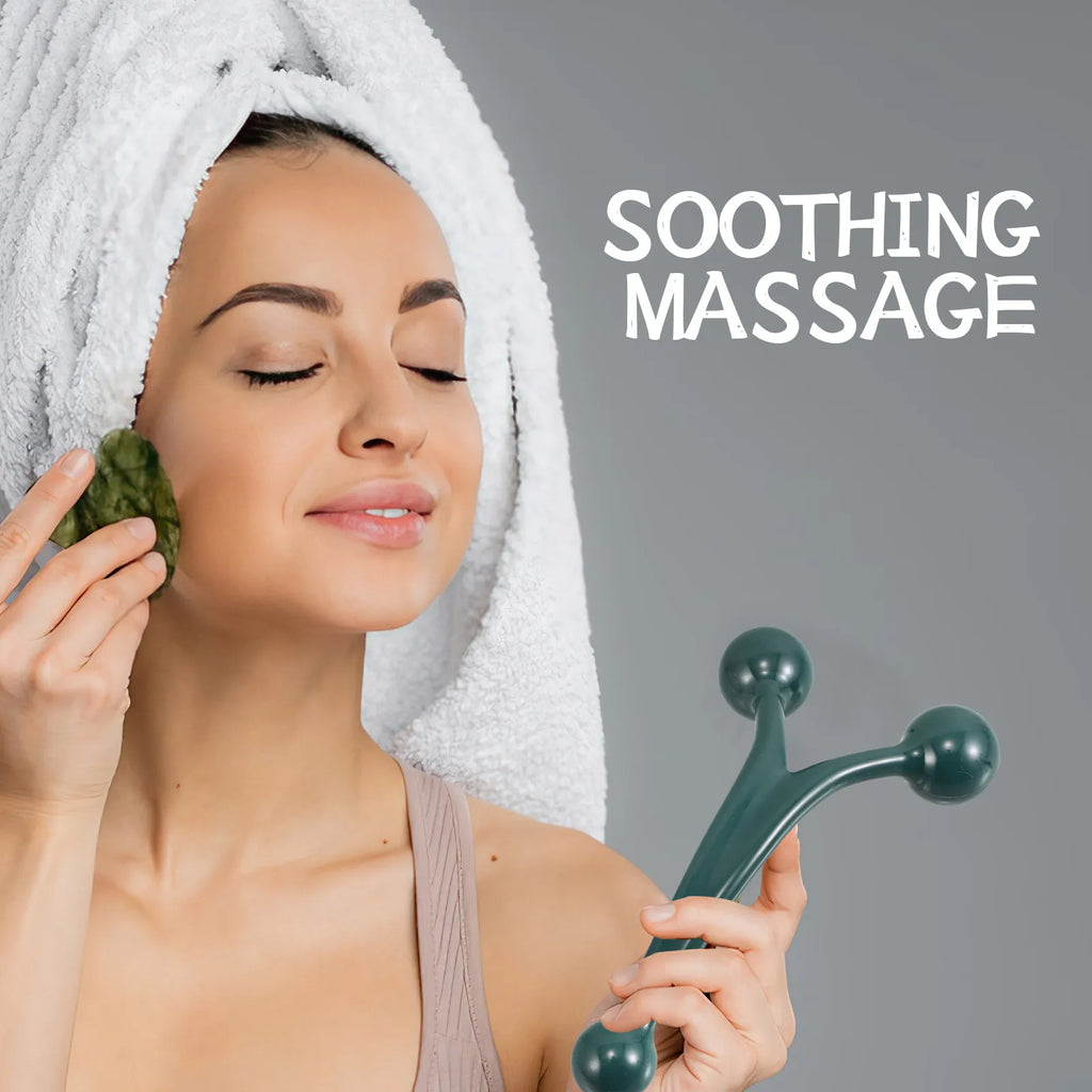Three-Ball Handheld Massage Roller
