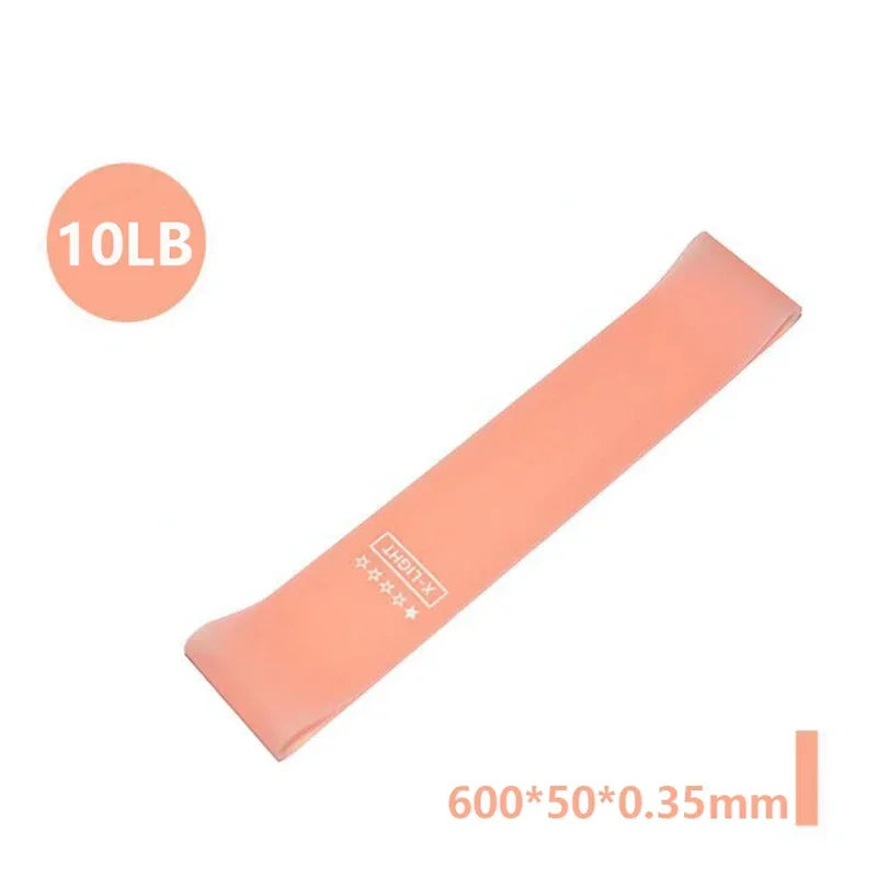 Portable Rubber Resistance Bands Elastic Workout Equipment For Yoga Gym Pilates Crossfit Women Strength Training