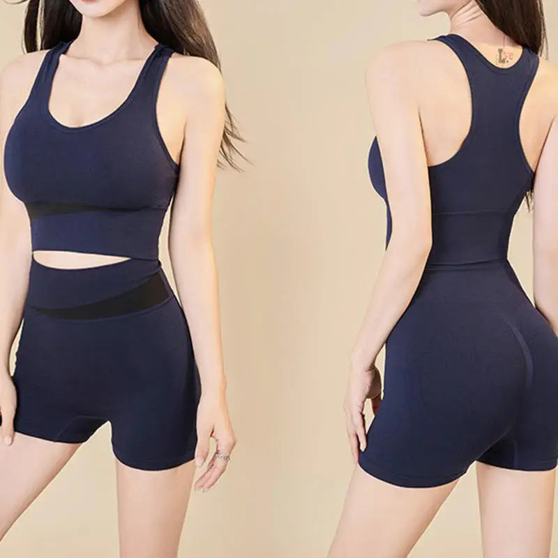 Yoga Suit Set Peach Color Fast Drying High Waist And Hip Lifting Fitness Set Running Shock-absorbing Exercise Set For Women