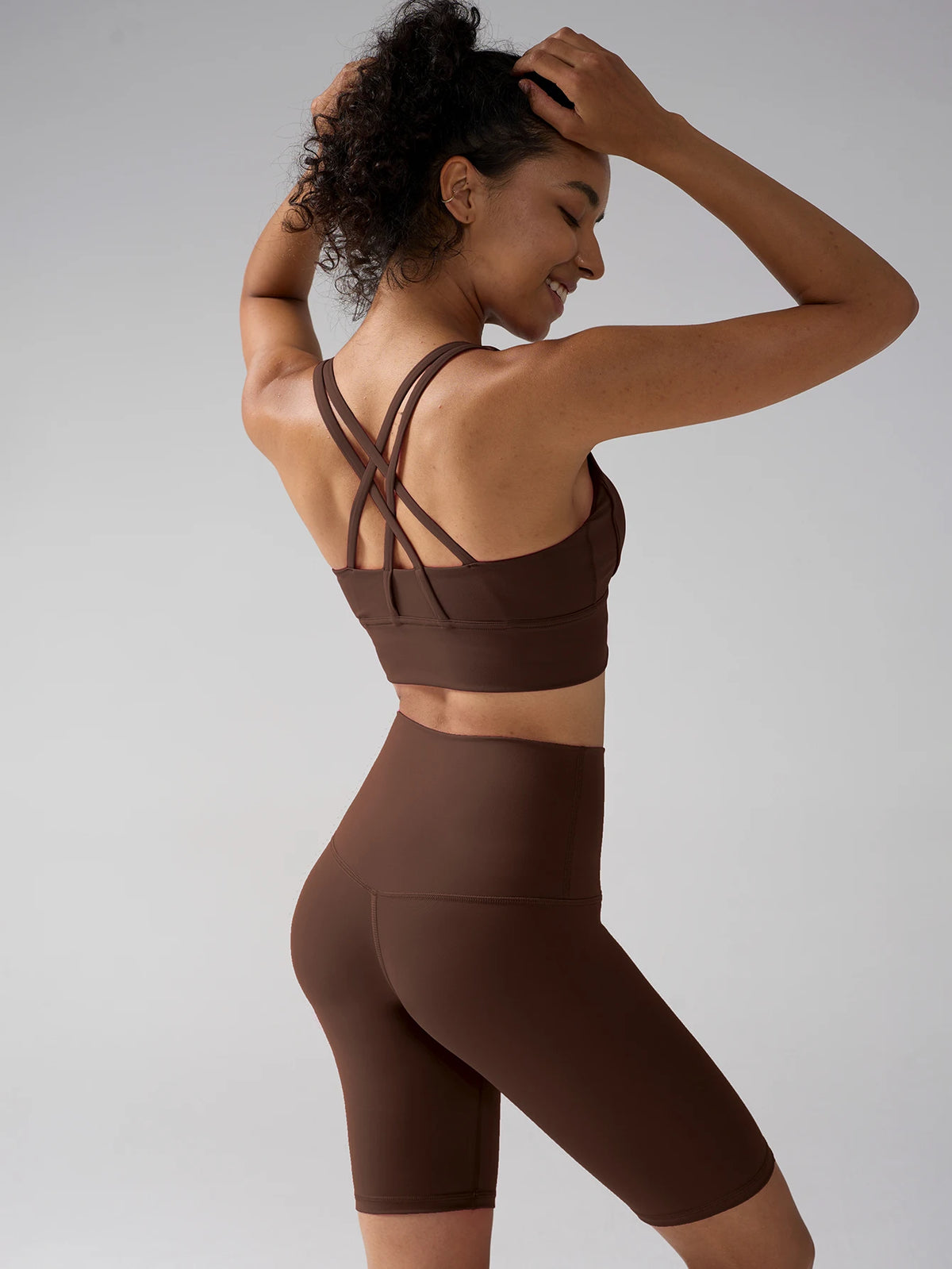 Two Piece Yoga Shorts Set