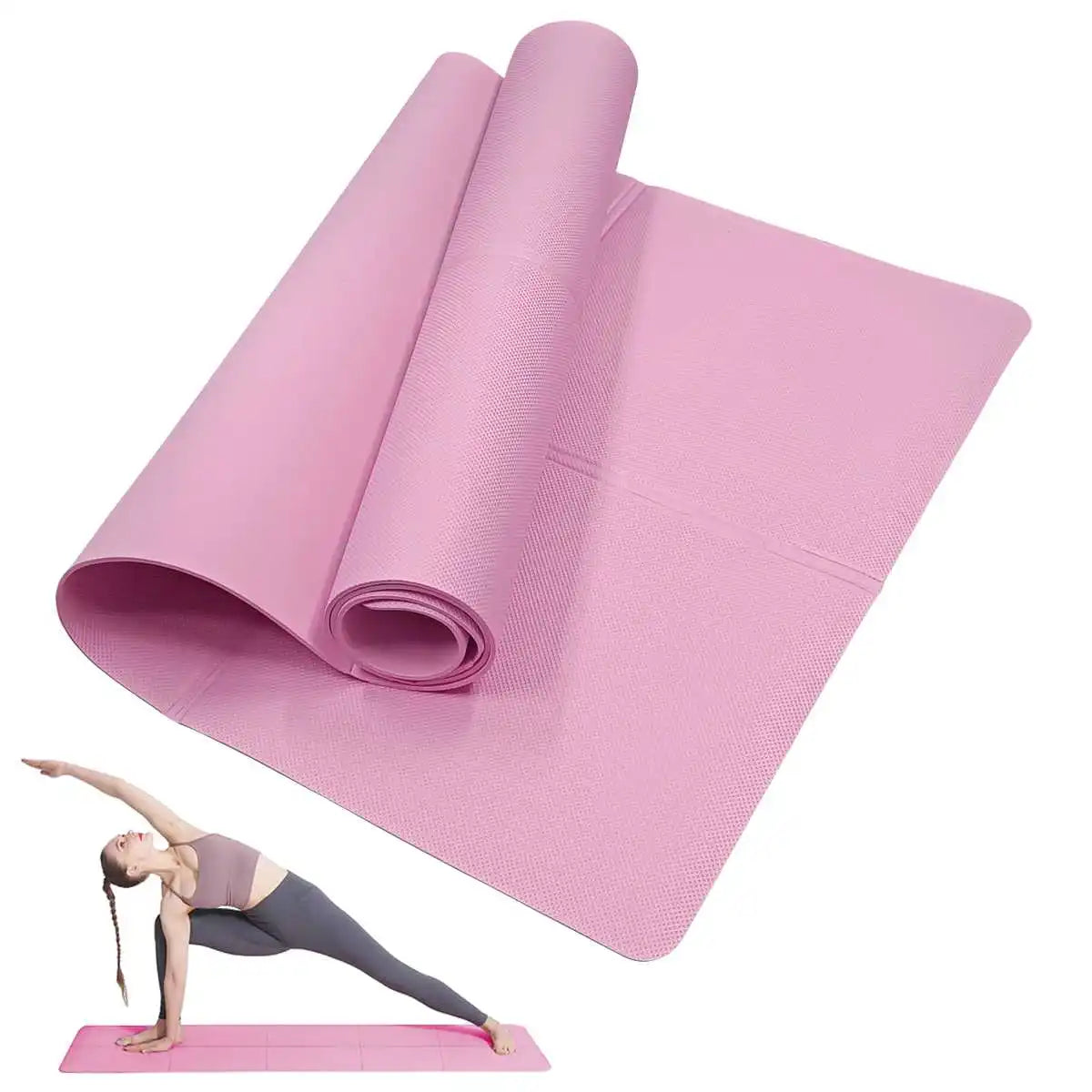 Foldable Pink Travel Yoga Mat