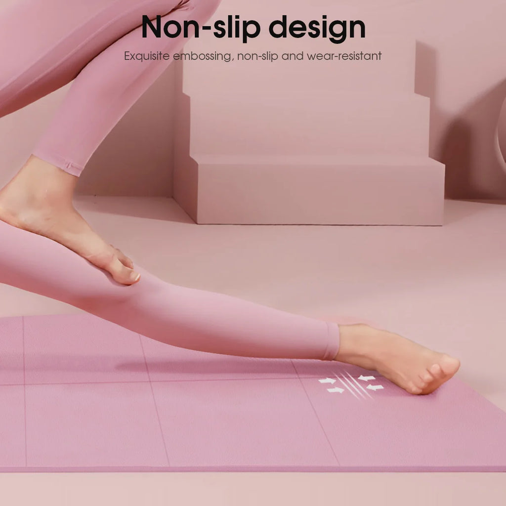 Foldable Pink Travel Yoga Mat