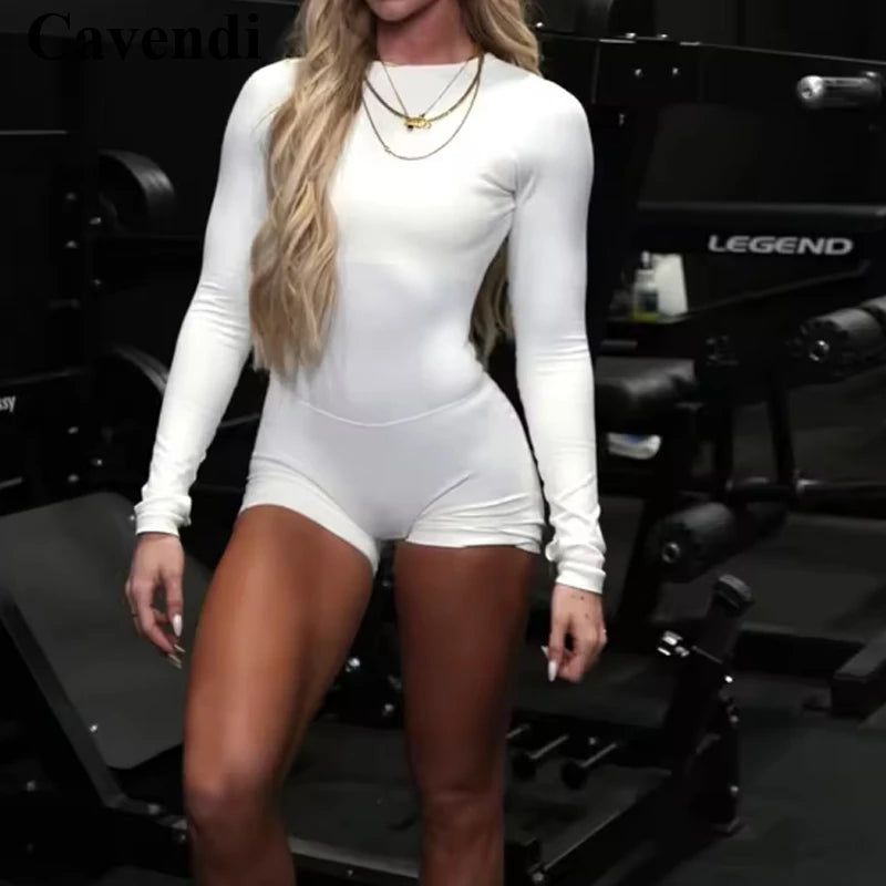 Seamless Long Sleeve Yoga Jumpsuit
