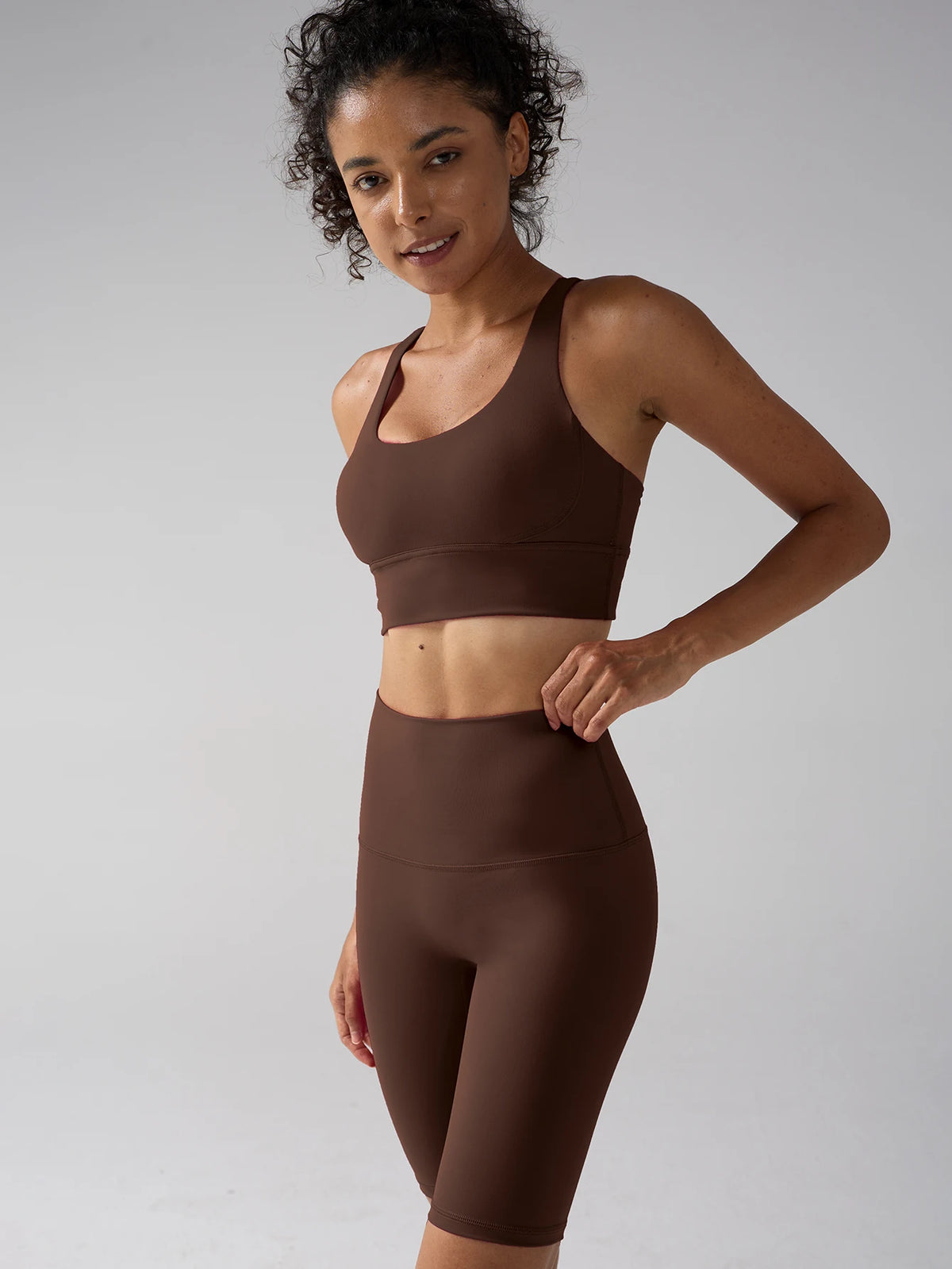 Two Piece Yoga Shorts Set