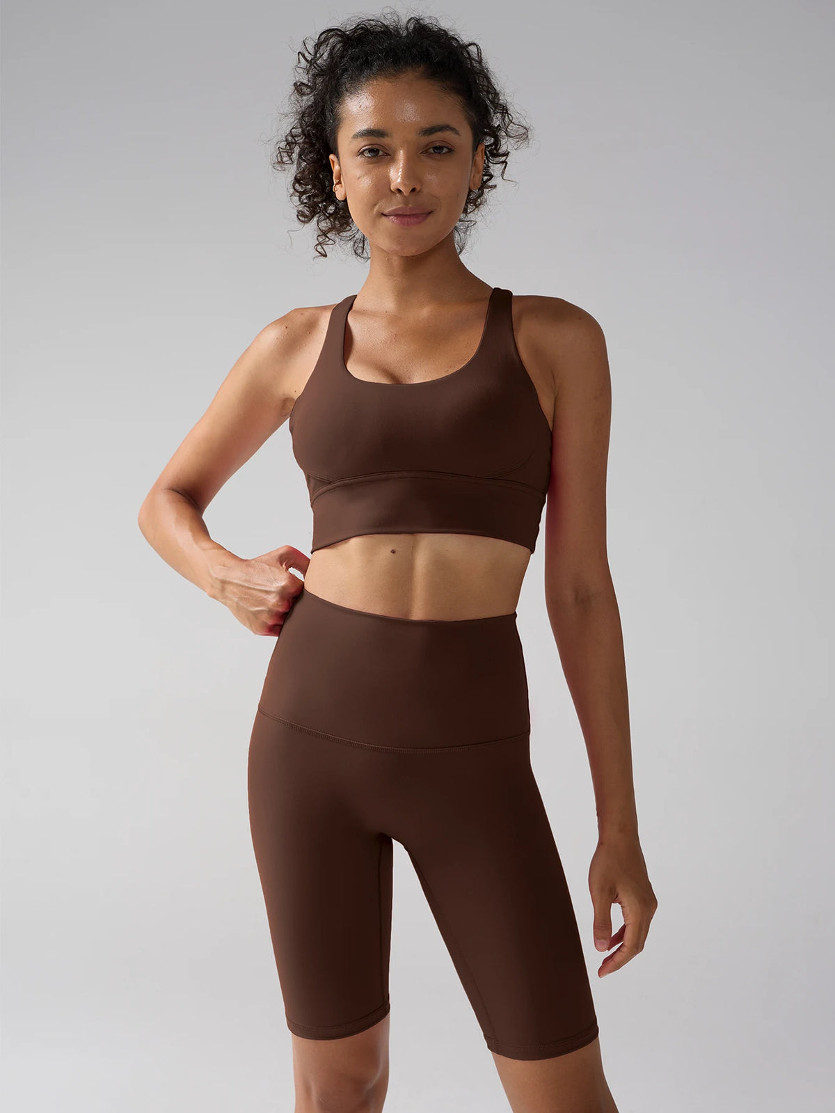 Two Piece Yoga Shorts Set
