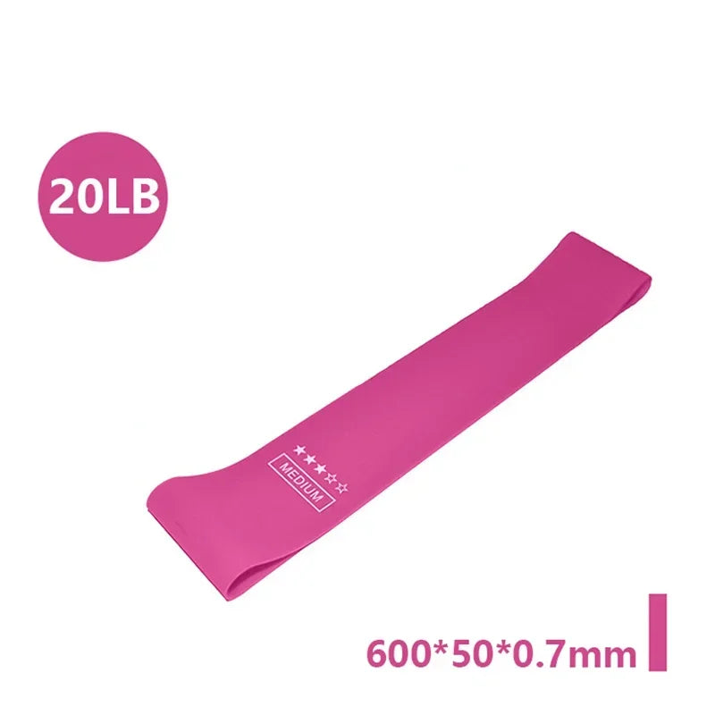 Portable Rubber Resistance Bands Elastic Workout Equipment For Yoga Gym Pilates Crossfit Women Strength Training