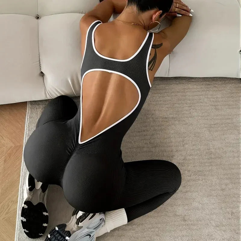 Sleeveless Seamless Yoga Jumpsuit