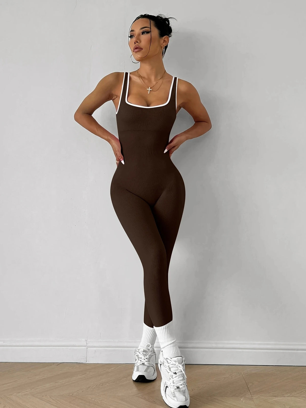 Sleeveless Seamless Yoga Jumpsuit