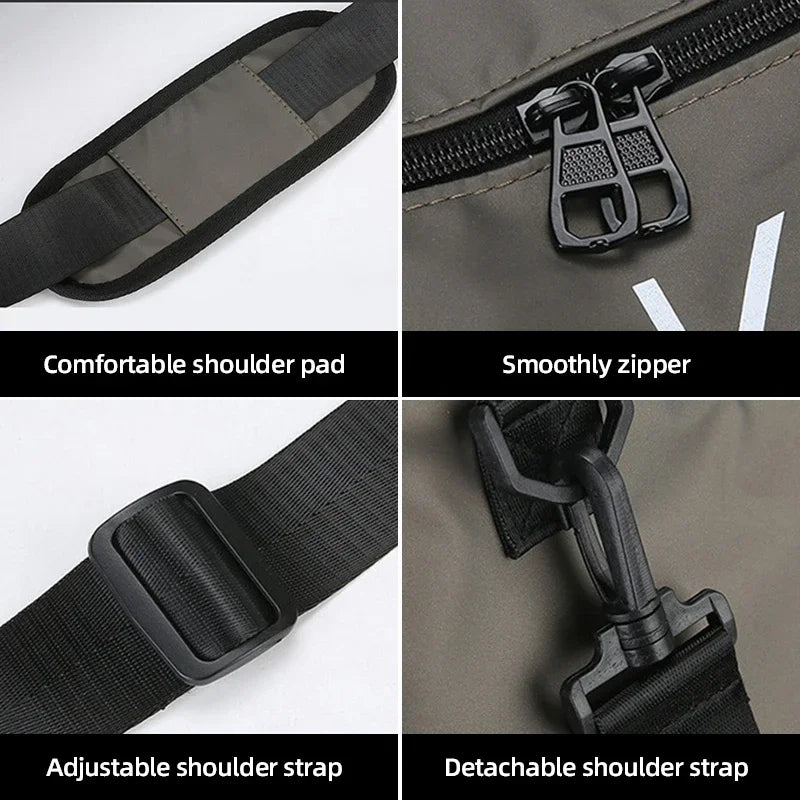 Large Waterproof Travel Duffel Bag
